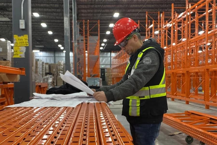 Industrial racking engineering drawings